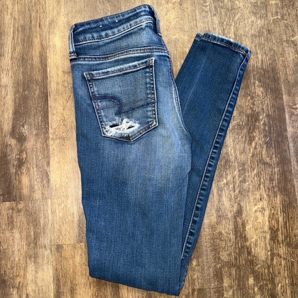 American Eagle Outfitters Dark Blue Skinny Jeans